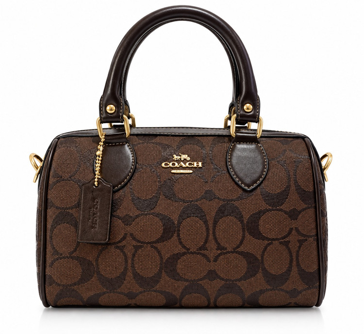 کیف دستی دوشی متریال وارداتی coach قهوه ای